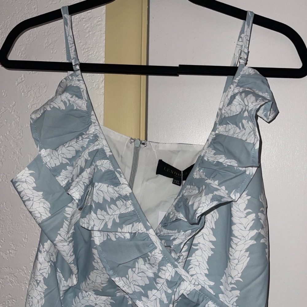 ❌❌❌ SOLD LPH❌❌❌ Lexbreezy Hawaii 🌺 Heeia Mini Wrap Dress NWT - Picture 8 of 9